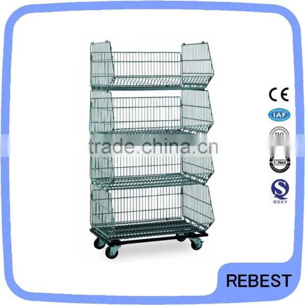 Folding welded mesh panel mesh cage