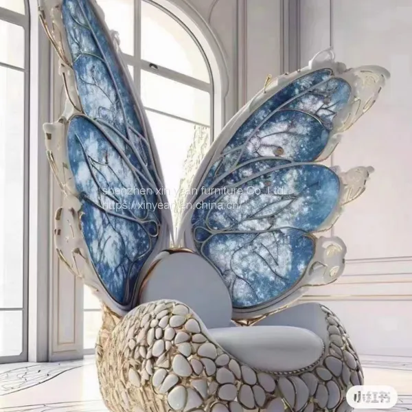 2023 New Design Armchair Light Luxury Queen Butterfly Chair photo-2