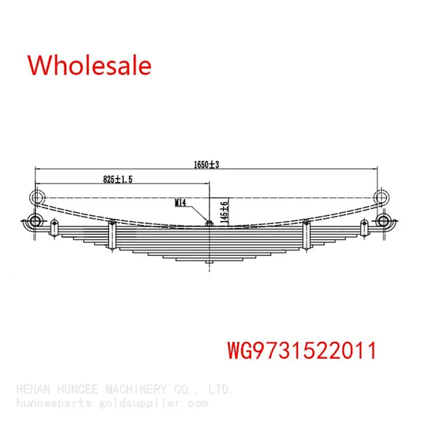 WG9731522011 For HOWO Leaf Spring Wholesale