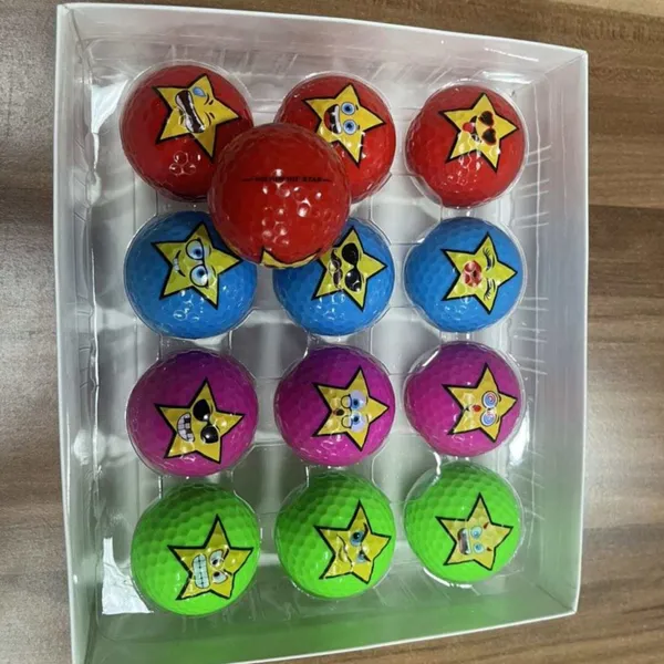 Гольфовая мяч с звездой эмодзи/Новинка в мире гольфовых мячей