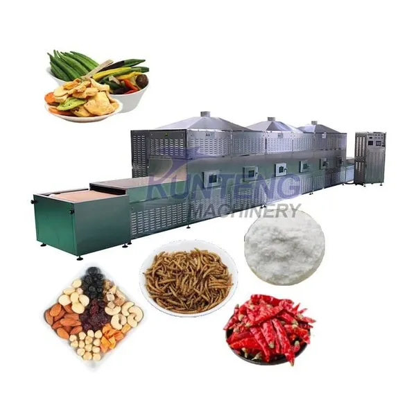 High Efficiency Source Larvae Microwave Drying and Sterilization Machine