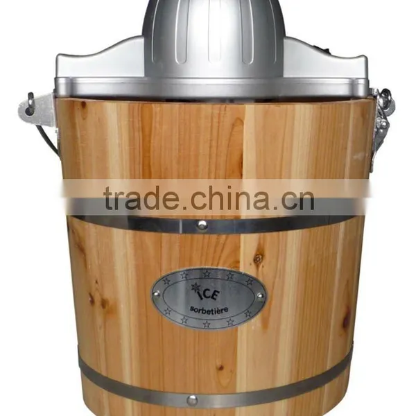 Ice Cream Maker (Wooden Bucket Ice Cream Maker, Traditional Coco Freezer, Original Ice Cream Machine)