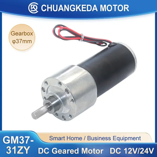 GM37-31ZY High-Torque DC Tubular Micro Geared Motor 12V/24V