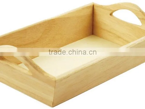Food Grade Pine Wood Tray Wooden Fruit Tray Wholesale photo-3