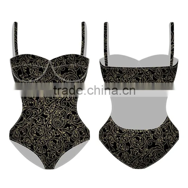 Girls/Kids Sublimate Shiny Latex Bikini With Swimsuit photo-3