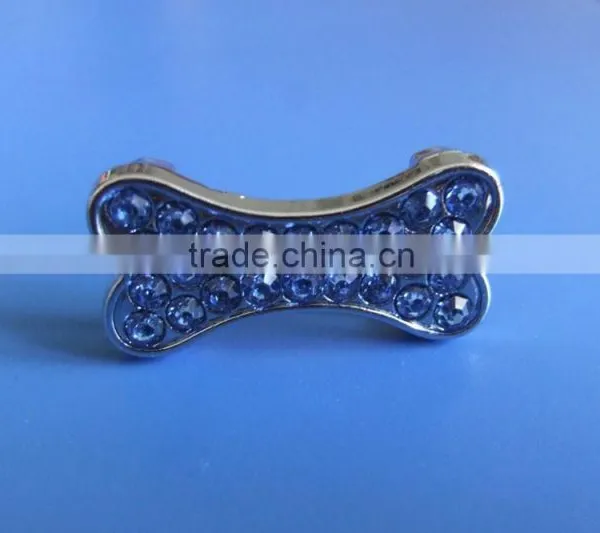 Zinc Alloy Metal Diamante Bone Shape Charms With 10mm Inner Hole Size photo-2
