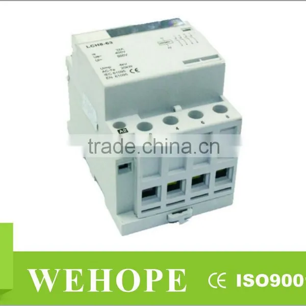 230V/400V 1-63A 1P-4P household elevator contactor