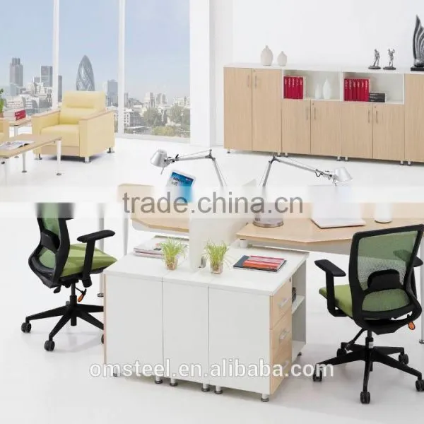 Office Furniturn Soild Wooden Modern Workstation Table photo-5