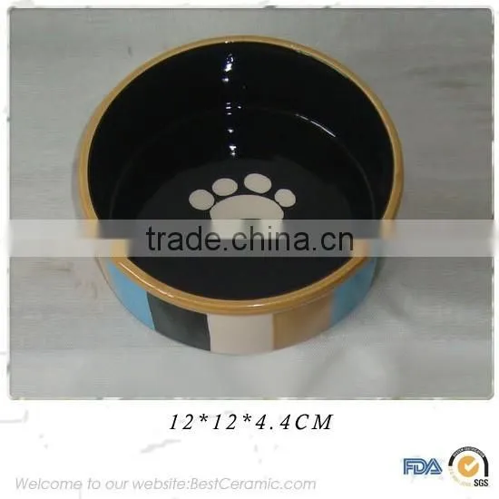 2015 Lovely Footprint Design Ceramic Pet Bowls,ceramic Dog Bowls,ceramic Cat Bowl photo-4