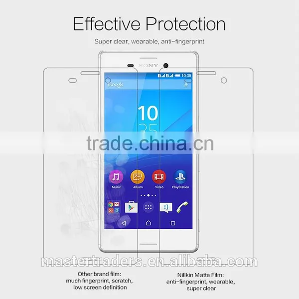 Original NILLKIN Frosted Anti-glare Super Clear Screen Protector Protective Film For Sony Xperia M4 Aqua MT-3552 photo-2