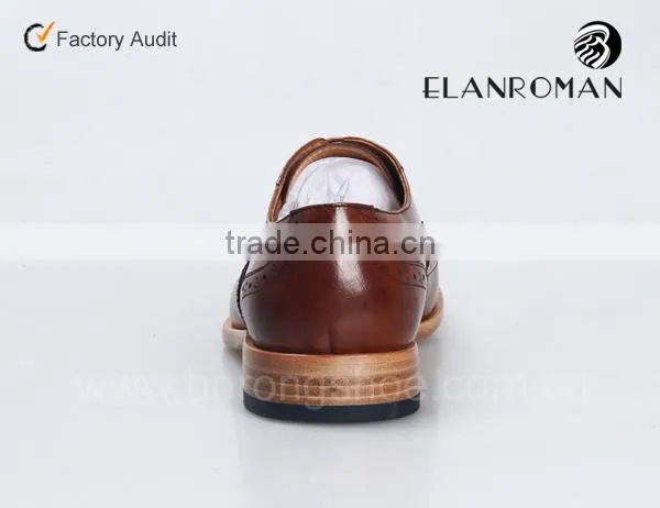 Top Quality Man Formal Shoe Brogues Shoes With Soft Leather Sole photo-4