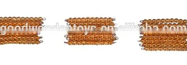 Montessori Materials Toys 45 Golden Bead Bars of Ten Teaching Aids photo-3