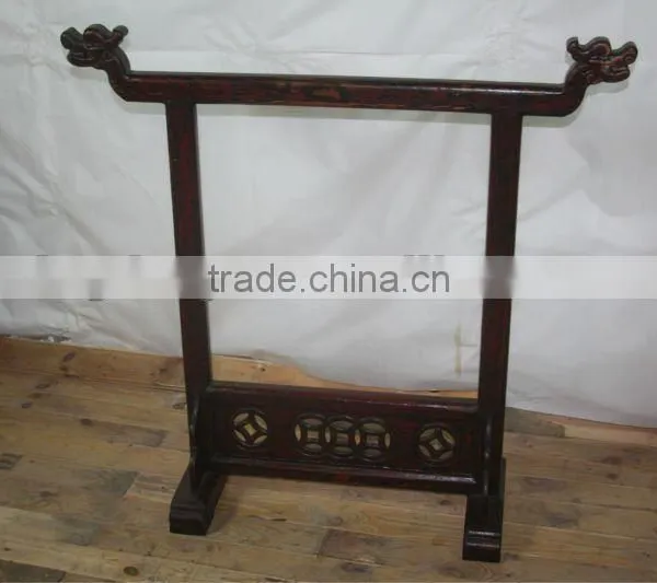 Chinese Antique Carved Gong Stand photo-1