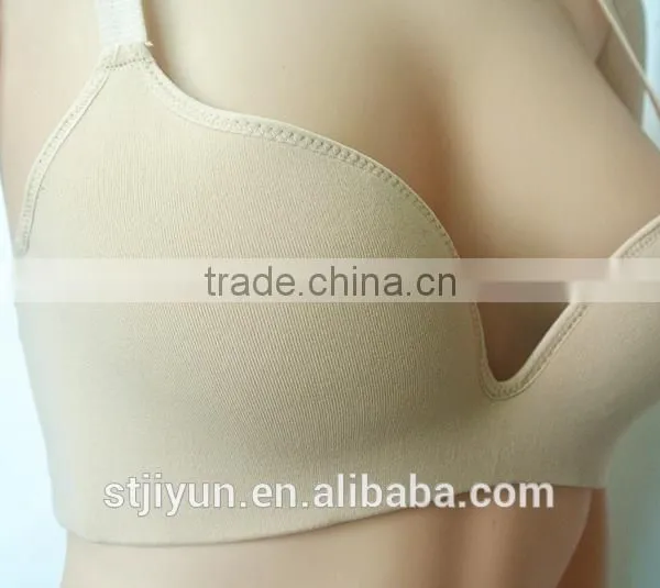 Shantou Underwear Factory Top Quality Women Nude Seamless Sports Bra photo-3