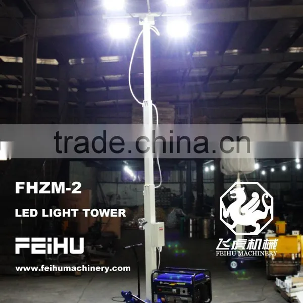 Power 2000w,gasoline or Diesel Engine ,industrial Mobile Light Tower photo-2