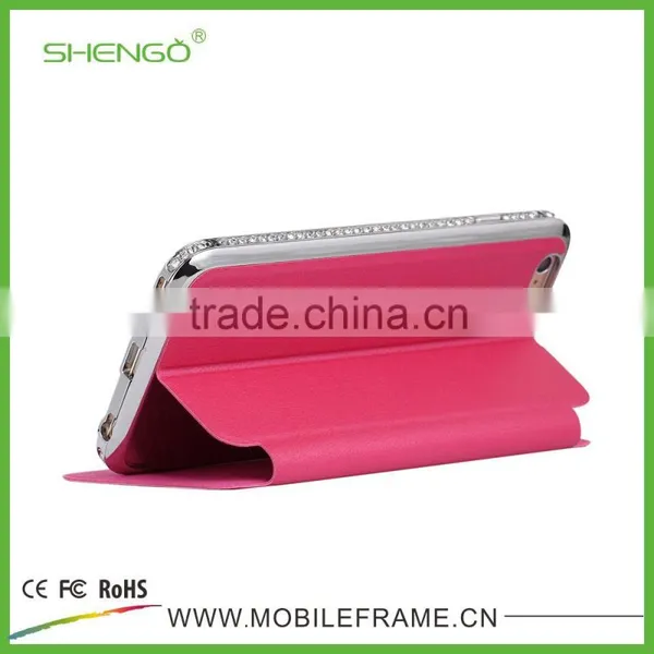 2015 Metal Cell Phone Leather Cases for IPhone photo-2