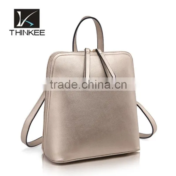 China Suppliers Wholesale Newest Design Colorful Girls Leather Back Pack photo-3