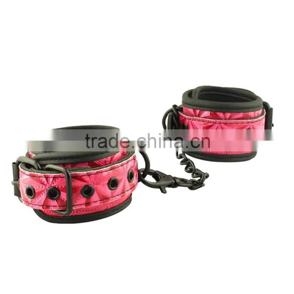 Quality Black Soft Fur Restraint Wrist & Ankle Cuffs Bondage Fetish Role Play photo-4