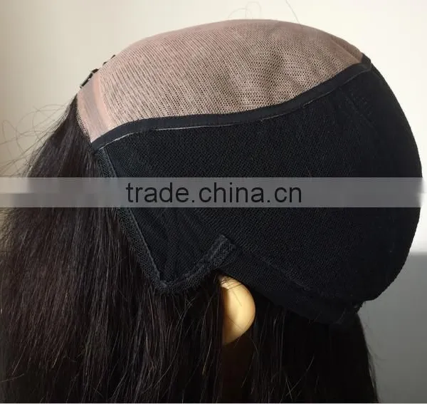 Express Wholesale Factory Direct Price 1B# 14" 100% Brazilian Human Hair Silk Forehead Full Hand Tied Wig photo-4