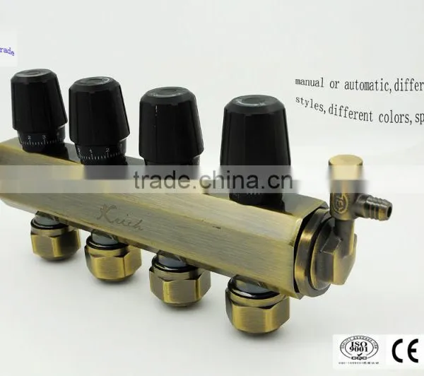 2 Ways Valve Manifold Brass Underfloor Heating Manifolds Digital Manifold photo-6