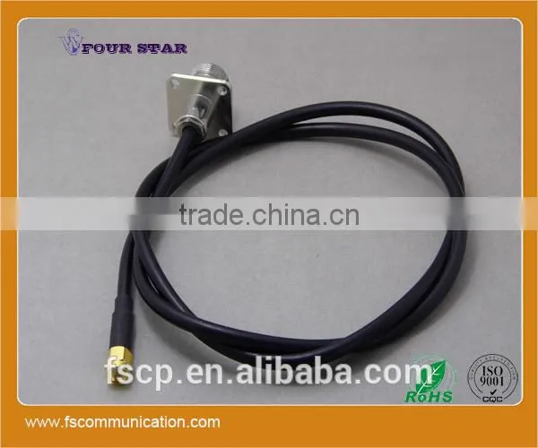 RG58 Cable Assembly With SMA Male Crimp to N Female Crimp 25.4mmSQ Flange Connetcors photo-5