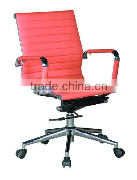 Steel Frame Chair/low Back Staff Chair /Office Chair With Ergonomic Design photo-3
