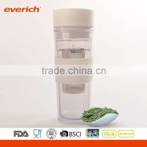 16oz Double Wall Tritan Tumbler With Flip Lip and Stainless Steel Infuser photo-3