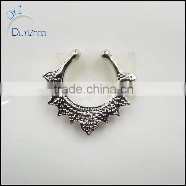 Fashion Septum Clicker Fake Nose Rings Piercing Jewelry photo-3
