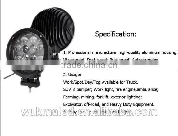 Led Headlight 12v Led Work Light Waterproof Driving Light 60W Cre-e Spot Lights Led For Car Off Road UTE 4WD JEE-P ATV CA SUV photo-6
