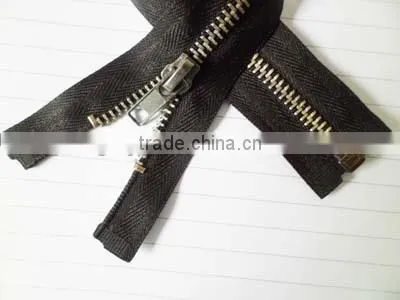 5# Metal Zipper Aluminum Teeth Zipper Open End Zipper Locking Zipper Head Zipper for Jacket photo-2