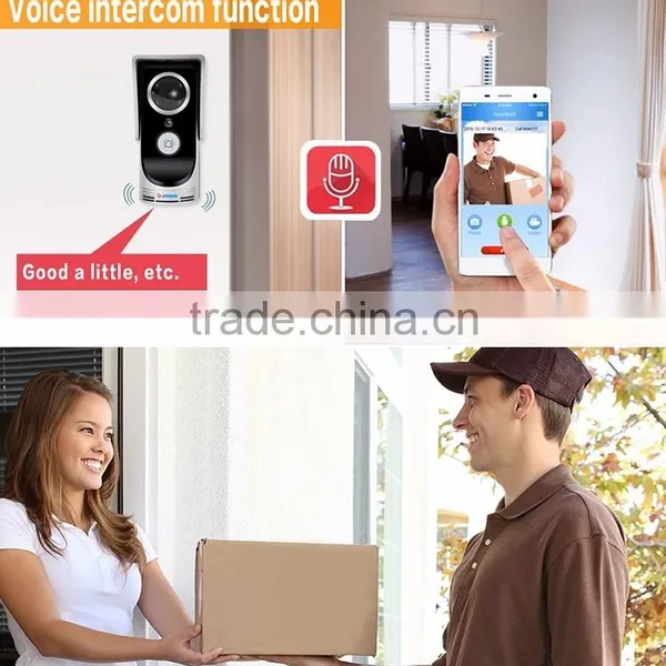 Smart Wireless WiFi Video Doorbell IP Door Camera Eye HD 720P Wireless Doorbell WiFi via Android IOS App Control Intercom photo-3