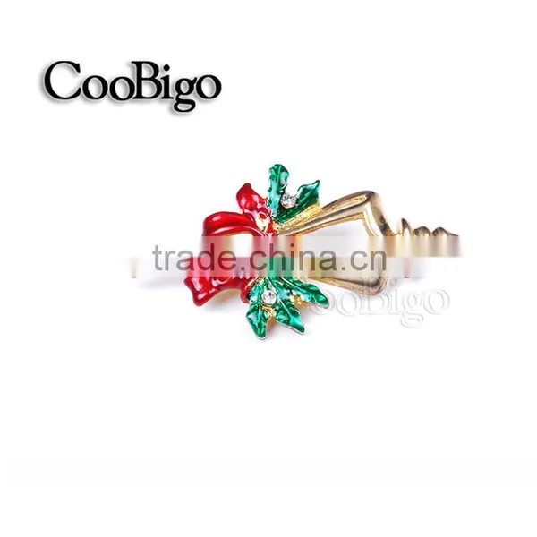 Fashion Jewelry Charming Chirstmas Candle Lamp Pin Brooch Gold Plated Party Gift Promotion Apparel Accessories photo-2