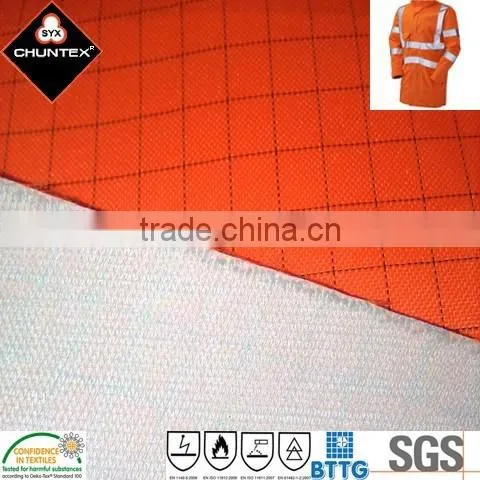 Polyurethane Coated FR Fire Proof Anti Static Laminating Fabric With Modacrylic Tricot