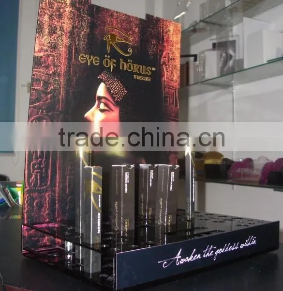 Elegant Countertop Black Acrylic Cosmetic Display Organizer, Acrylic Lipstick Organizer photo-3