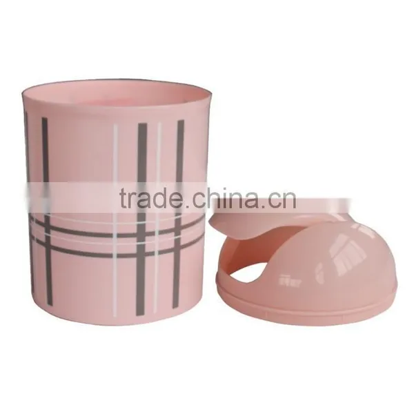 Eco-friendly Color Plastic Trash Can With Lid for Household
