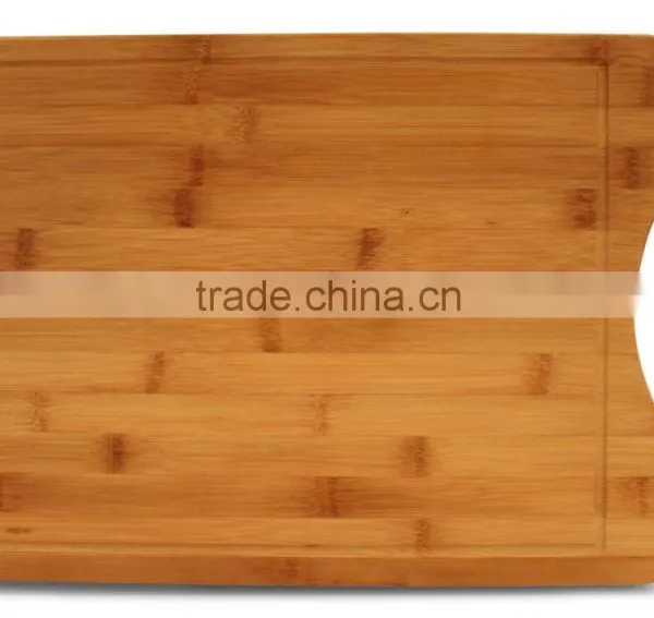 Bamboo Wood Extra Large Cutting Board 16 X 12 With Drip Groove and Handle- Eco Friendly Kitchen Chopping Board photo-2