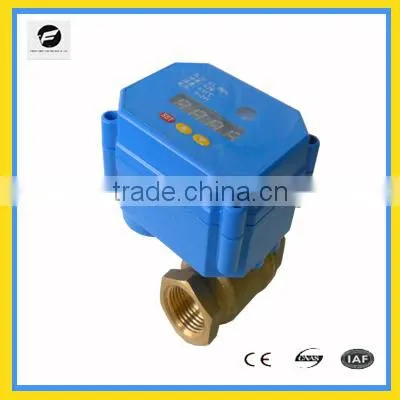 Electrical Motor Ball Valve 3/8'' With Timer Brass/SS304 High Quanlity