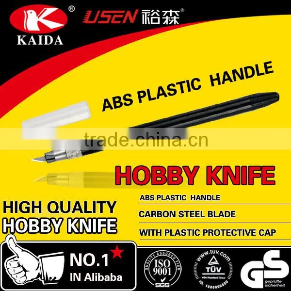 High Quality OEM Plastic Handle Rubber Grip Hobby Knife photo-2
