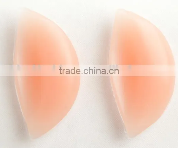 Ideal Fashions Swimsuit Silicone Padding Insert Swimwear Silicone Inserts Swimsuit Insert Pad "ox Horn" Shape Nude Silicone Bra photo-5