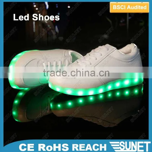 2016 Girls Light Flashing Rechargeable Battery Led Running Shoes photo-2
