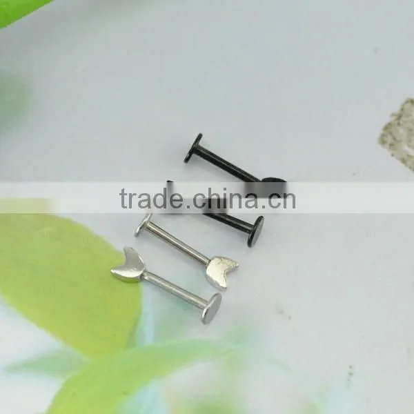 Arrow Tail Lip Studs, Fashion Lip Piercing Jewelry, Screw Fit Larbret Rings photo-3