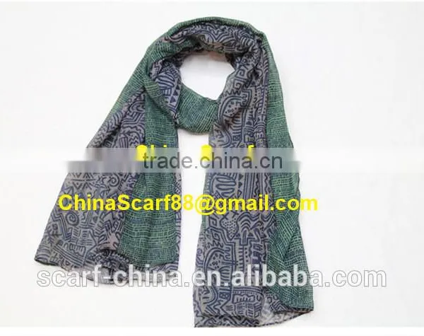Wholesale Women Voile Printed Scarf photo-3