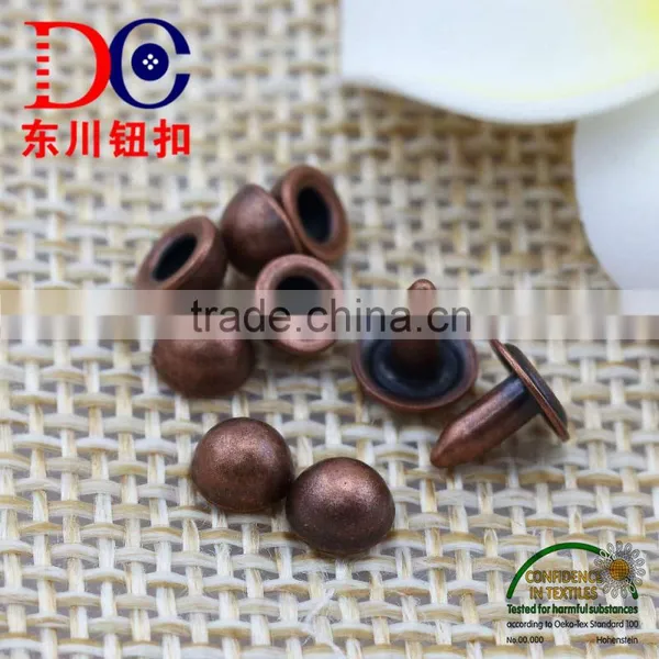Plating Washable Mushroom Shape Copper Rivet for Leather photo-4