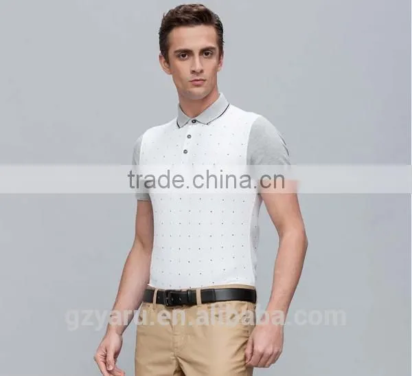 Men's Fashion Casual Business Cotton POLO T Shirt With Drops Design photo-2