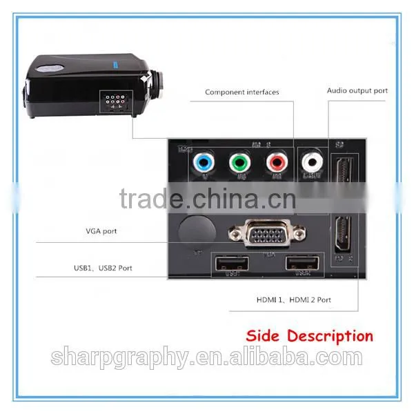 2015 Hot Selling 2600 Lumens Best 1080p Native Full HD LED Holographic Projector LX768 Home Theater HDMI Projectors photo-4
