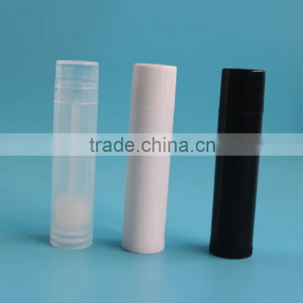 Black 5ml Plastic Cylinder Lip Balm Container photo-4