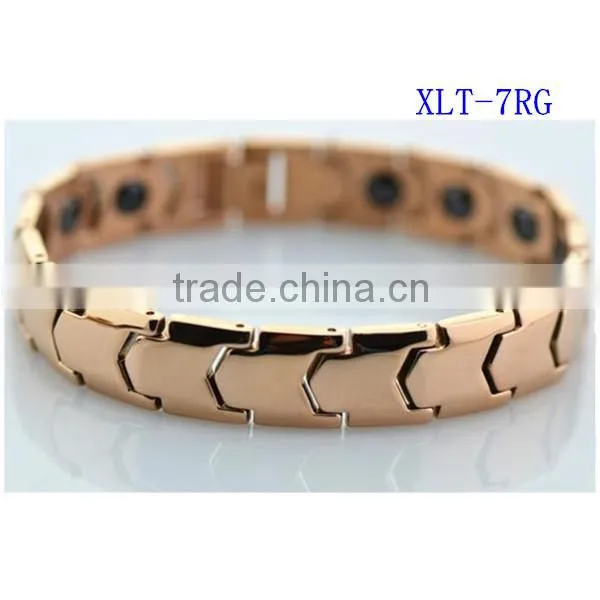 Women Jewelry Bracelet High Quality Rose Gold Stainless Steel Energy Bracelet