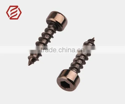 Ni Plated Hex Drive Steel Plastic Tapping Screw for Switch