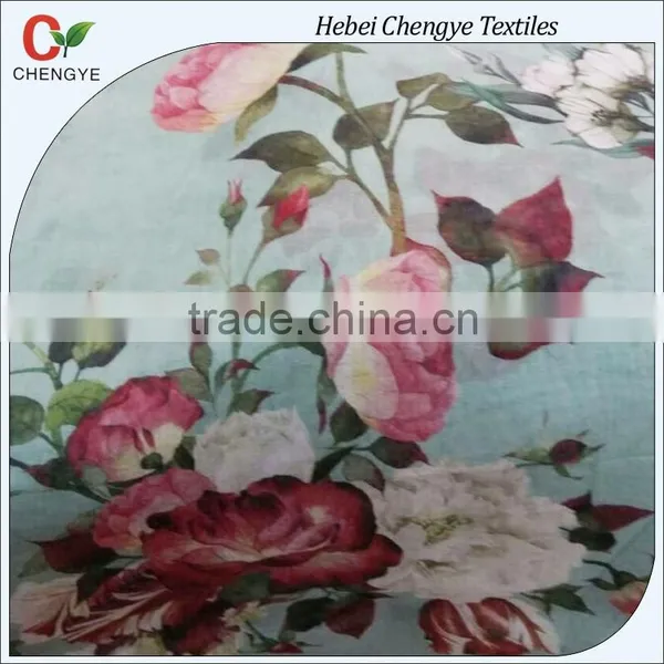 100% Cotton 60*60/90*88 Voile Printed Fabric