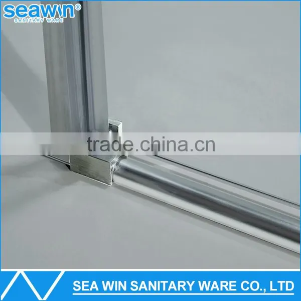 304 Stainless Steel Safety 8mm Tempered Glass Sliding Shower Door Double Pivot Shower Screen in Shower Rooms photo-3